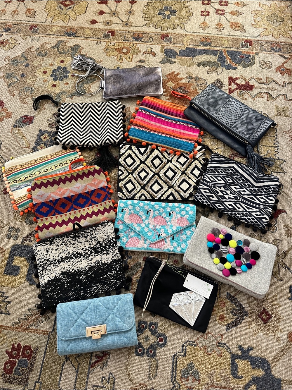 Handbag Clutch Wristlet Colorful BUNDLE